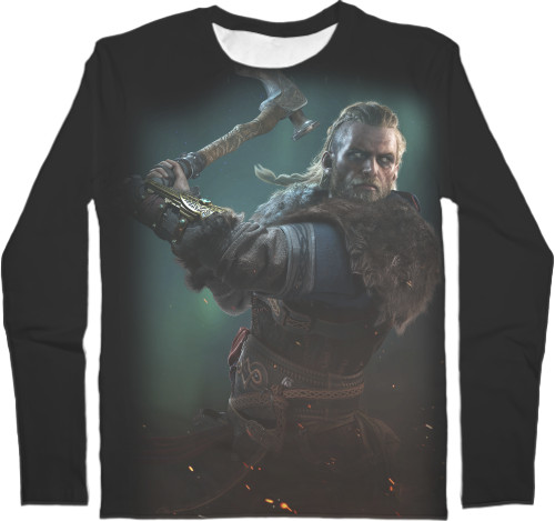 Men's Longsleeve Shirt 3D - Assassin’s Creed Valhalla (1) - Mfest