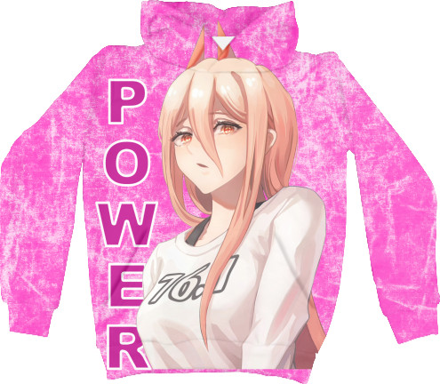 Kids' Hoodie 3D - CHAINSAW MAN POWER - Mfest