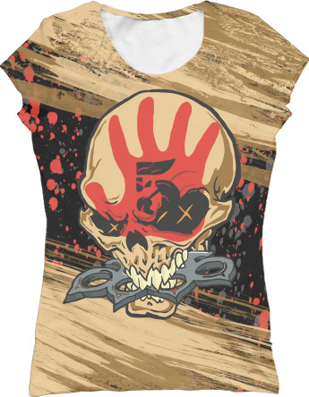 Women's T-Shirt 3D - Five Finger Death Punch (7) - Mfest