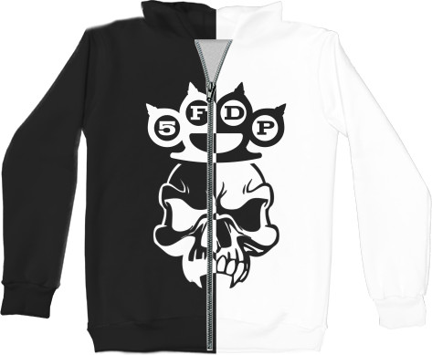 Kids' Zip-through Hoodie 3D - Five Finger Death Punch (5) - Mfest