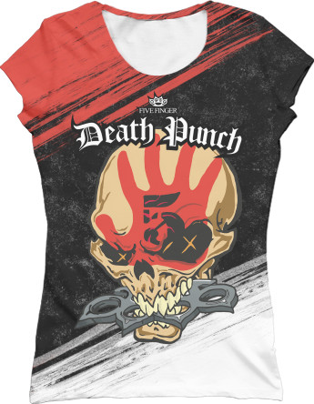 Women's T-Shirt 3D - Five Finger Death Punch (8) - Mfest