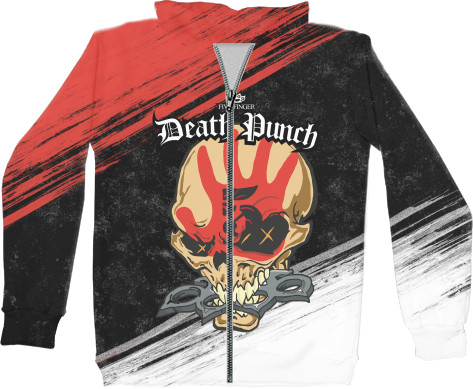 Unisex Zip-through Hoodie 3D - Five Finger Death Punch (8) - Mfest