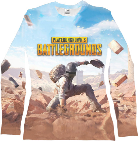 Women's Longsleeve Shirt 3D - PUBG (20) - Mfest