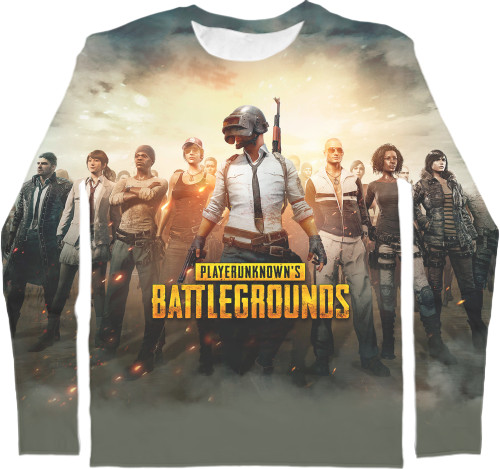 Men's Longsleeve Shirt 3D - PUBG (22) - Mfest