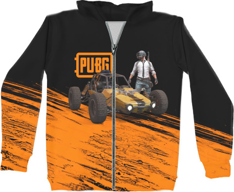 Unisex Zip-through Hoodie 3D - PUBG (19) - Mfest