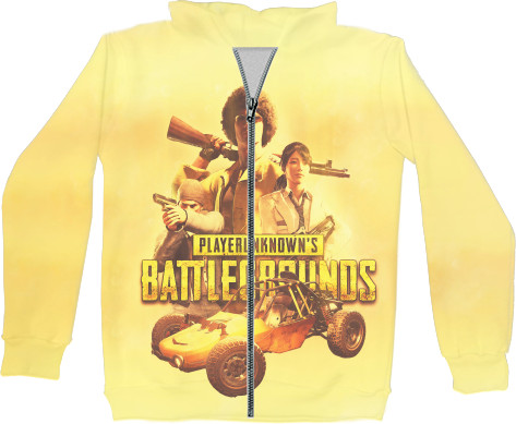 Unisex Zip-through Hoodie 3D - PUBG (15) - Mfest