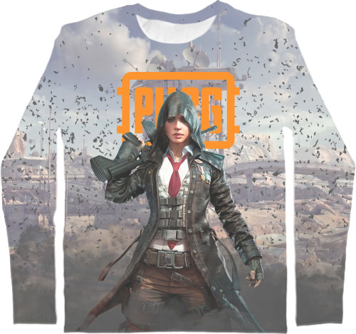 Men's Longsleeve Shirt 3D - PUBG (14) - Mfest