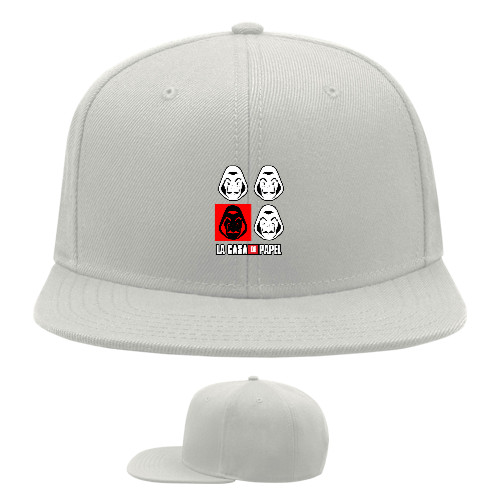 Snapback Baseball Cap - БУМАЖНЫЙ ДОМ [04] - Mfest