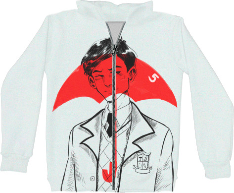 Kids' Zip-through Hoodie 3D - UMBRELLA ACADEMY [5] - Mfest