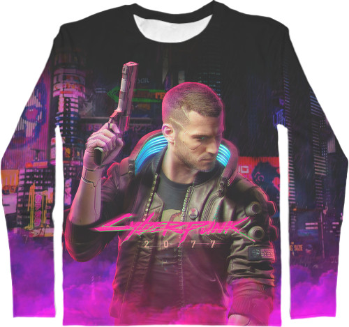 Men's Longsleeve Shirt 3D - CYBERPUNK 2077 (12) - Mfest