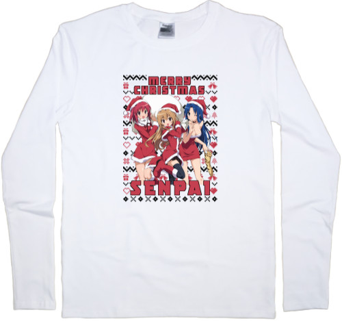 Kids' Longsleeve Shirt - Merry Christmas SENPAI - Mfest