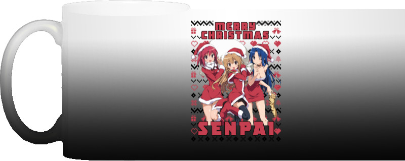 Чашка Хамелеон - Merry Christmas SENPAI - Mfest