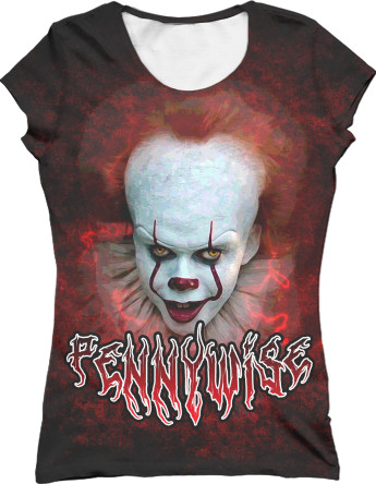 Women's T-Shirt 3D - Pennywise (3) - Mfest