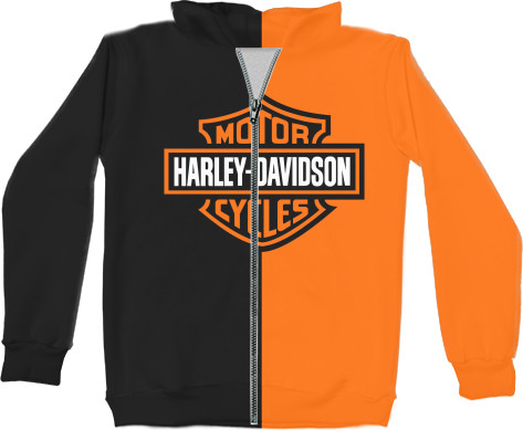 Unisex Zip-through Hoodie 3D - Harley-Davidson [14] - Mfest