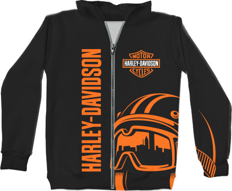 Unisex Zip-through Hoodie 3D - Harley-Davidson [5] - Mfest