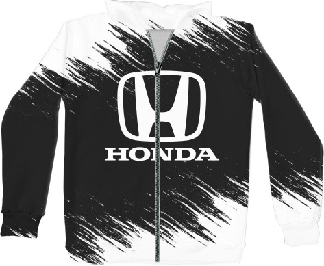 Unisex Zip-through Hoodie 3D - HONDA [4] - Mfest