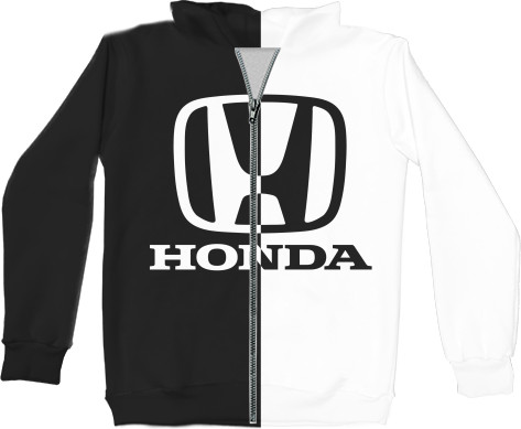 Unisex Zip-through Hoodie 3D - HONDA [2] - Mfest