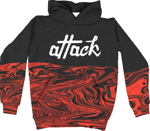 Kids' Hoodie 3D - ATTACK - Mfest