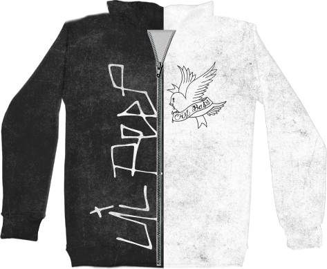 Unisex Zip-through Hoodie 3D - LIL PEEP [2] - Mfest