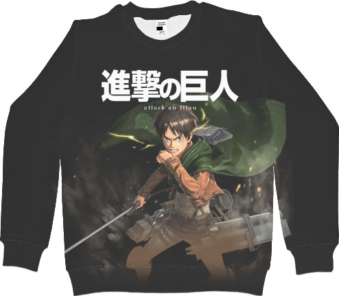 Women's Sweatshirt 3D - АТАКА ТИТАНОВ (ATTACK ON TITANS) 12 - Mfest