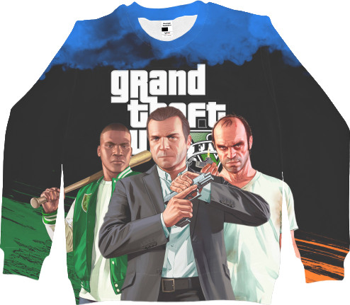 Men's Sweatshirt 3D - GTA V (5) - Mfest