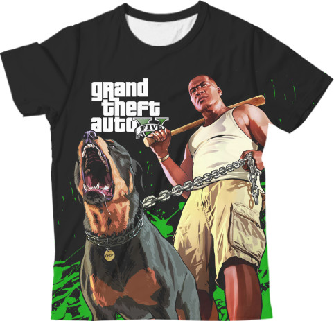 Kids' T-Shirt 3D - GTA V (6) - Mfest