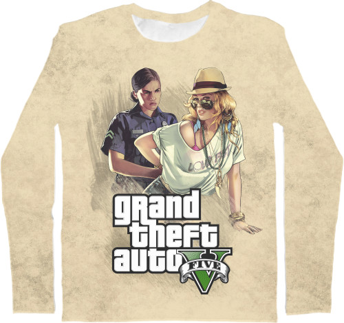 Men's Longsleeve Shirt 3D - GTA V (7) - Mfest