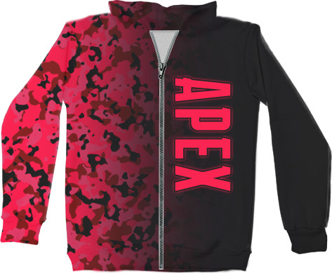 Unisex Zip-through Hoodie 3D - APEX LEGENDS [9] - Mfest