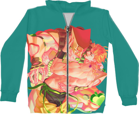 Kids' Zip-through Hoodie 3D - JOJO'S BIZARRE ADVENTURE (3) - Mfest