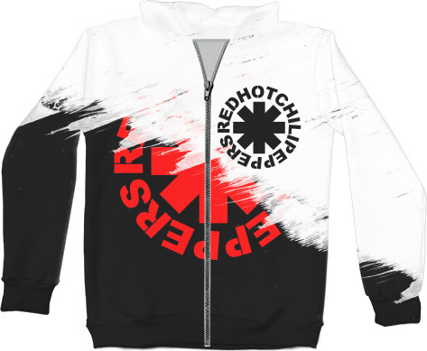 Unisex Zip-through Hoodie 3D - Red Hot Chili Peppers [4] - Mfest