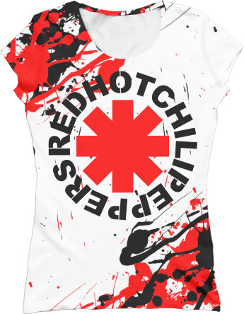 Women's T-Shirt 3D - Red Hot Chili Peppers [2] - Mfest