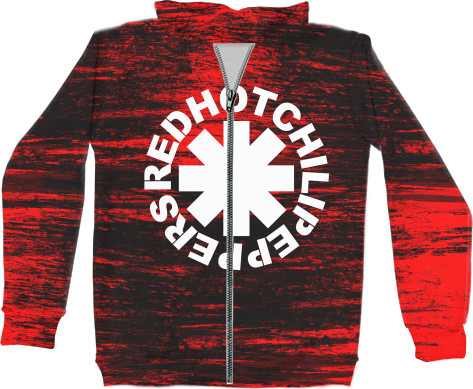 Unisex Zip-through Hoodie 3D - Red Hot Chili Peppers [3] - Mfest