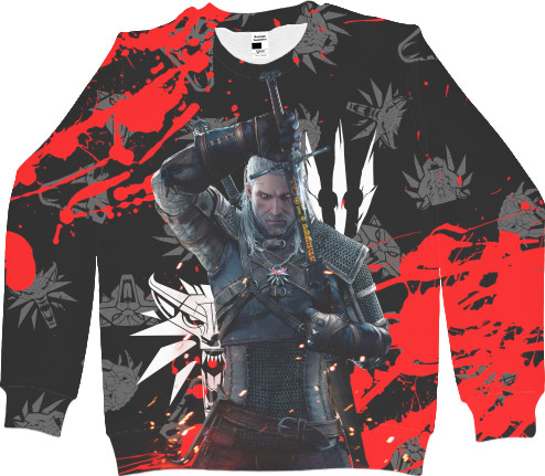 Men's Sweatshirt 3D - ВЕДЬМАК (11) - Mfest