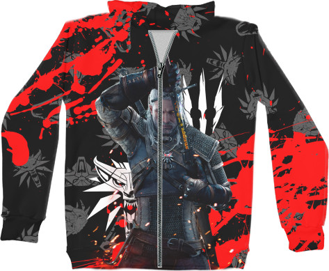 Unisex Zip-through Hoodie 3D - ВЕДЬМАК (11) - Mfest