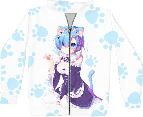 Kids' Zip-through Hoodie 3D - REM [1] - Mfest