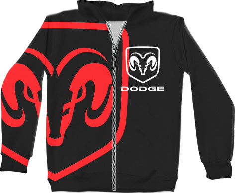 Unisex Zip-through Hoodie 3D - DODGE [3] - Mfest