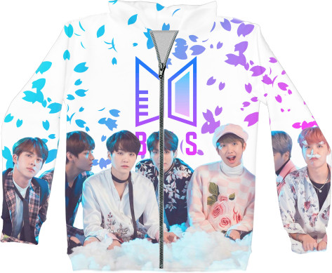 Unisex Zip-through Hoodie 3D - BTS [GRADIENT 1] - Mfest