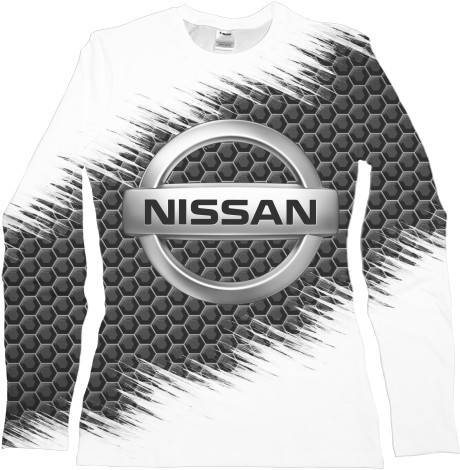 Футболка з Довгим Рукавом Жіноча 3D - NISSAN (6) - Mfest