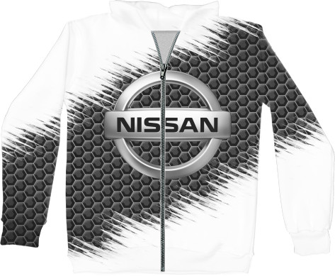 Unisex Zip-through Hoodie 3D - NISSAN (6) - Mfest