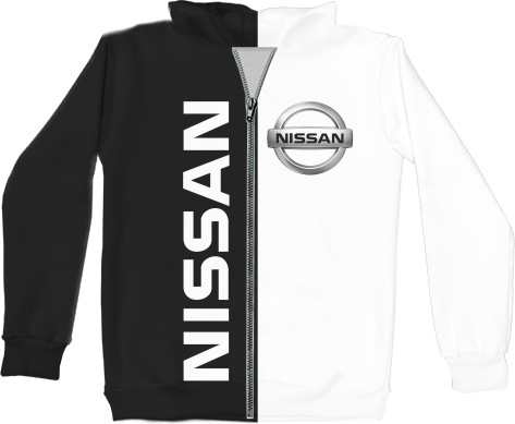 Unisex Zip-through Hoodie 3D - NISSAN (5) - Mfest