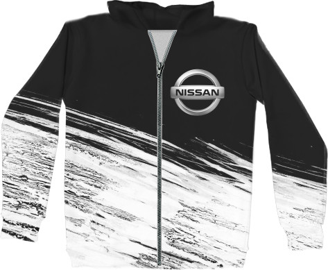 Unisex Zip-through Hoodie 3D - NISSAN (1) - Mfest