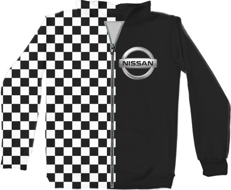 Unisex Zip-through Hoodie 3D - NISSAN (2) - Mfest