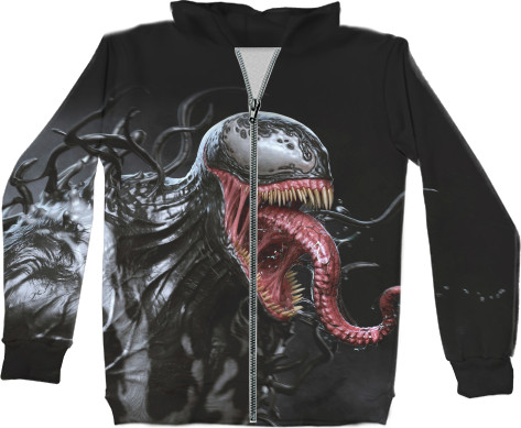 Unisex Zip-through Hoodie 3D - VENOM [1] - Mfest