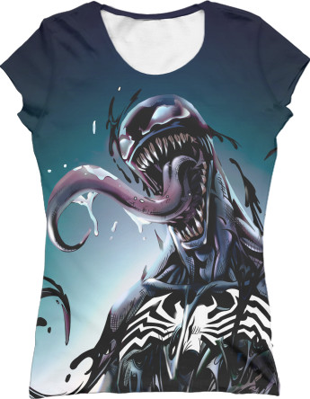 Women's T-Shirt 3D - VENOM [5] - Mfest