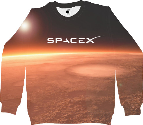 Men's Sweatshirt 3D - SpaceX [3] - Mfest