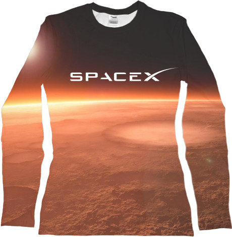 Women's Longsleeve Shirt 3D - SpaceX [3] - Mfest