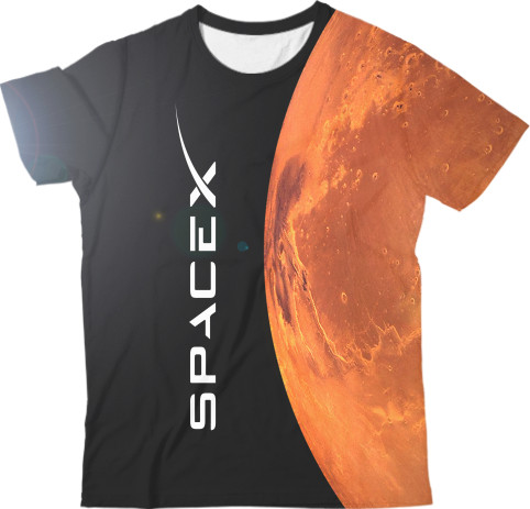 Kids' T-Shirt 3D - SpaceX [4] - Mfest