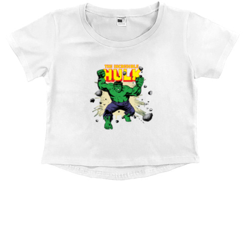 Kids' Premium Cropped T-Shirt - Hulk [2] - Mfest