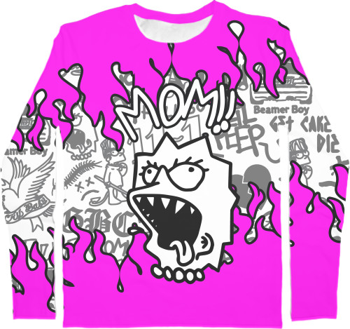 Kids' Longsleeve Shirt 3D - LIL PEEP (7) - Mfest