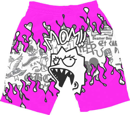 Men's Shorts 3D - LIL PEEP (7) - Mfest